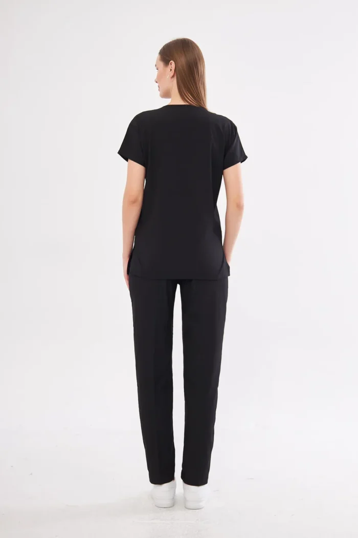 Siyah Kadın Konfor Üniforma Takımı - Görsel 2