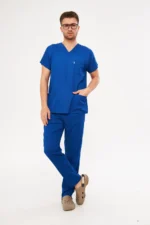 Sax Mavi Erkek Konfor Üniforma Takımı