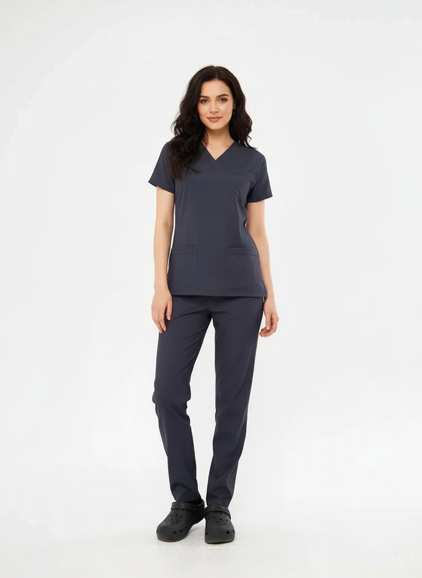 uıuy Anrasit Kadın Konfor Üniforma Takımı - Görsel 1