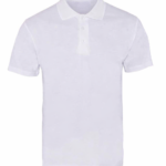 Beyaz Pike Kumaş Polo Yaka T-Shirt