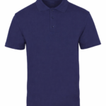 Lacivert Pike Kumaş Polo Yaka T-Shirt