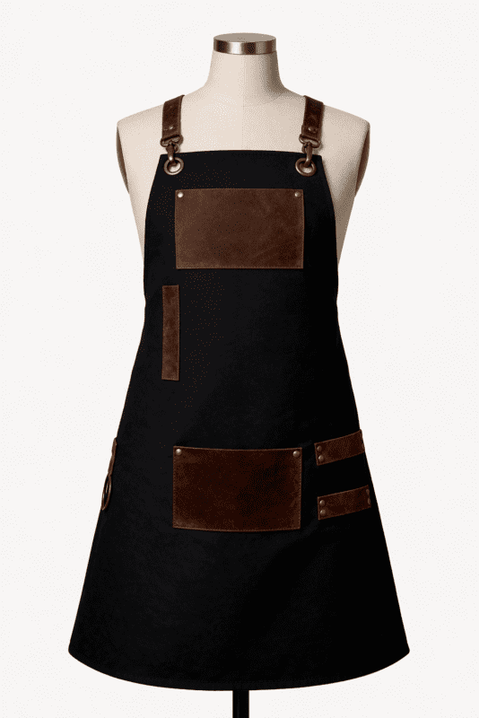 Çok Cepli Profesyonel Barista Garson Önlüğü