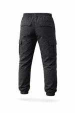 Antrasit Gri Kargo Cepli Jogger İş Pantolonu – Gabardin Kumaş Lastikli Paça Dayanıklı Model - Görsel 2