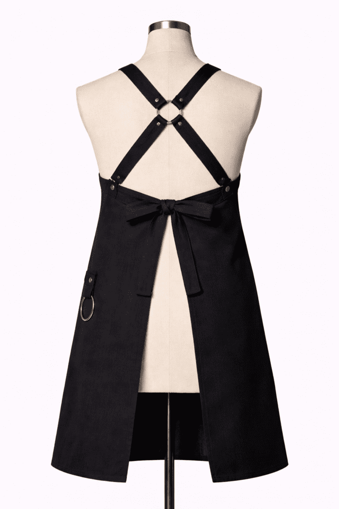 Barista İş Önlüğü Deri Cep Detayı