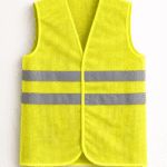 Sarı fileli güvenlik yeleği hafif nefes alabilir model önden görünüm