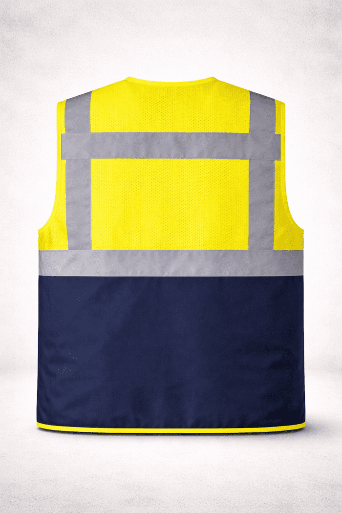 Endüstriyel Fileli Çok Cepli İkaz Yeleği - Görsel 3