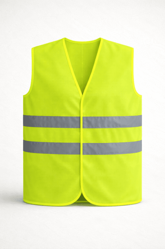 🖼️ ÖN GÖRSEL 👉 reflektörlü iş yeleği fosforlu güvenlik yeleği cırt cırtlı ön görünüm