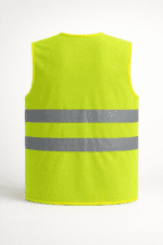 🖼️ ARKA GÖRSEL 👉 reflektörlü iş yeleği arka görünüm reflektif şeritli güvenlik yeleği