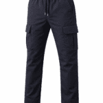 Antrasit gri kargo cepli iş pantolonu önden görünüm dayanıklı gabardin kumaş