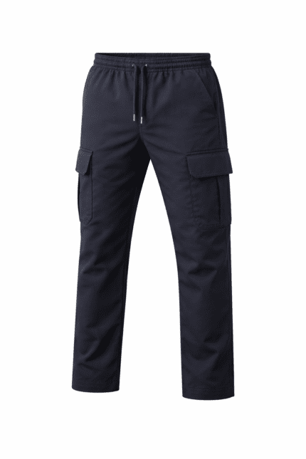 Antrasit gri kargo cepli iş pantolonu önden görünüm dayanıklı gabardin kumaş