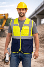 Endüstriyel Fileli Çok Cepli İkaz Yeleği - Görsel 2