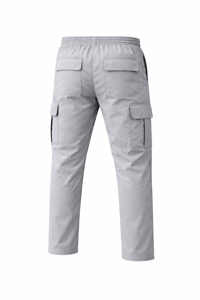 Gri Kargo Cepli İş Pantolonu – Gabardin Kumaş Düz Paça Dayanıklı Model - Görsel 2