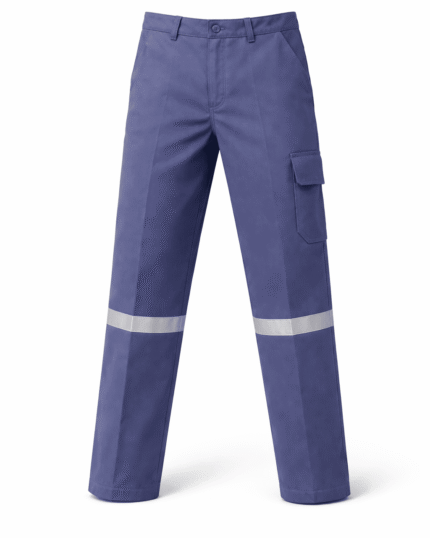 16/12 gabardin reflektörlü kargo iş pantolonu önden görünüm