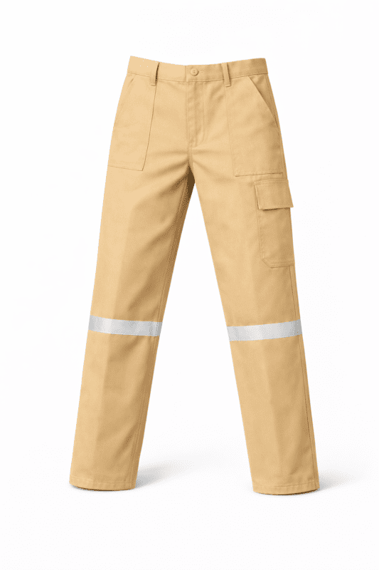 Reflektörlü Kargo Cepli Düz Paça İş Pantolonu - ProÜniforma