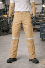 Reflektörlü Kargo Cepli İş Pantolonu – Düz Paça Dayanıklı İşçi Pantolonu - Görsel 3