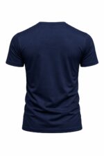 Lacivert Navy V Yaka İş Tişörtü – Pamuklu Nefes Alabilir Dayanıklı Model - Görsel 2