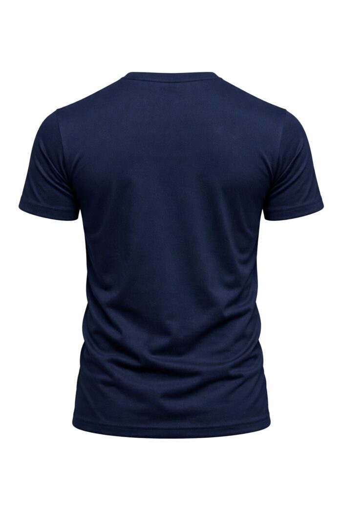 Lacivert Navy V Yaka İş Tişörtü – Pamuklu Nefes Alabilir Dayanıklı Model - Görsel 2