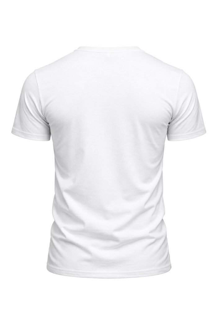 Beyaz V Yaka İş Tişörtü – Pamuklu Nefes Alabilir Dayanıklı Model - Görsel 2