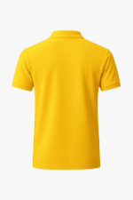Sarı Polo Yaka Tişört – Pamuklu Rahat Kesim Günlük & İş Modeli - Görsel 2