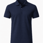 Lacivert polo yaka tişört önden görünüm kurumsal tasarım