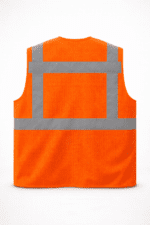 Turuncu Fileli Reflektif Teknik Yelek – Çok Cepli Nefes Alabilir Saha Modeli - Görsel 3