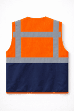 Turuncu Fileli Reflektörlü Yelek – Nefes Alabilir Çok Cepli Şantiye ve Saha Yeleği - Görsel 3