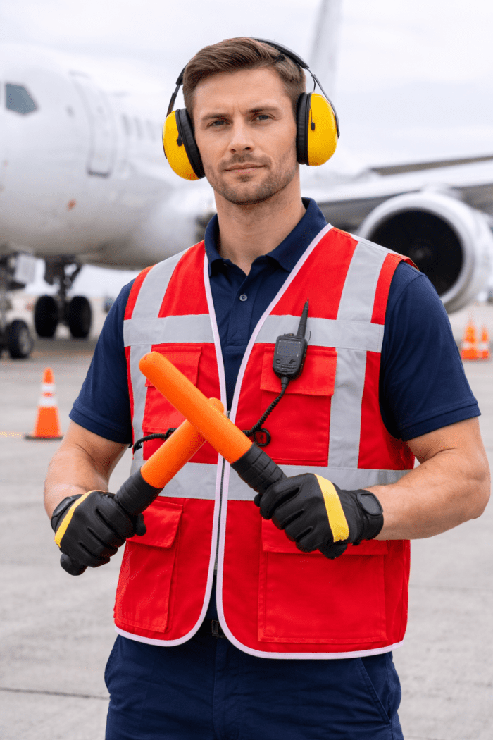 Kırmızı Reflektörlü İş Güvenliği Yeleği – Çok Cepli Yüksek Görünürlüklü Model - Görsel 3