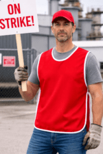 Kırmızı İkaz Yeleği – Organizasyon & Görevli Personel Yeleği - Görsel 2