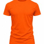 Turuncu Bisiklet Yaka Basic İş Tişörtü