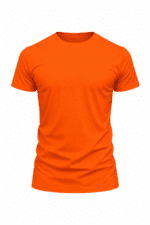 Turuncu Bisiklet Yaka Basic İş Tişörtü