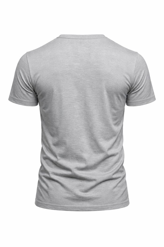 Gri Yuvarlak Yaka İş Tişörtü - Toptan Logo Baskılı | ProÜniforma