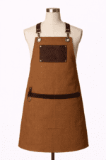 Profesyonel taba kanvas iş önlüğü önden görünüm