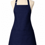 Lacivert profesyonel önlük önden görünüm şık tasarım