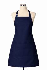Lacivert profesyonel önlük önden görünüm şık tasarım
