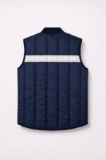 Kırmızı lacivert reflektörlü şişme yelek arka görünüm