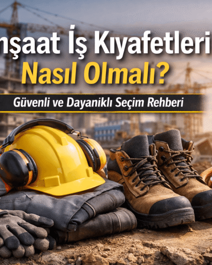 inşaat iş kıyafetleri için reflektörlü yelek, baret, iş ayakkabısı ve dayanıklı iş giyim ekipmanları