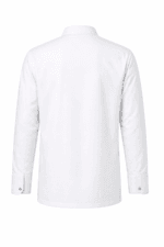 beyaz şef ceketi arka görünüm uzun kollu profesyonel aşçı ceketi