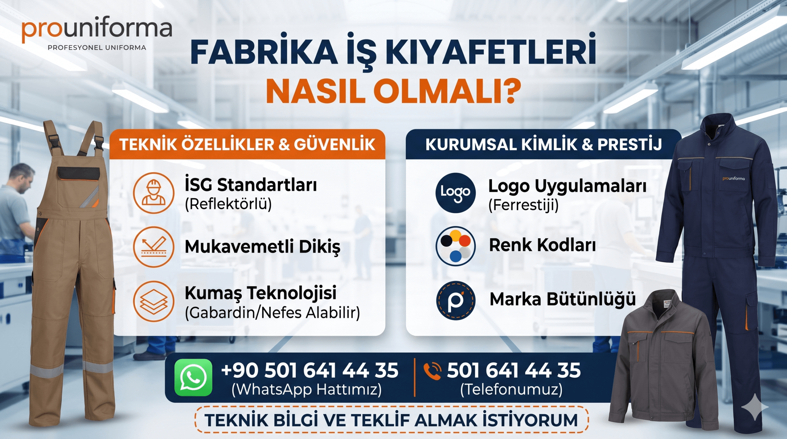 Dayanıklı fabrika iş kıyafetleri ve kurumsal teknik iş elbiseleri rehberi