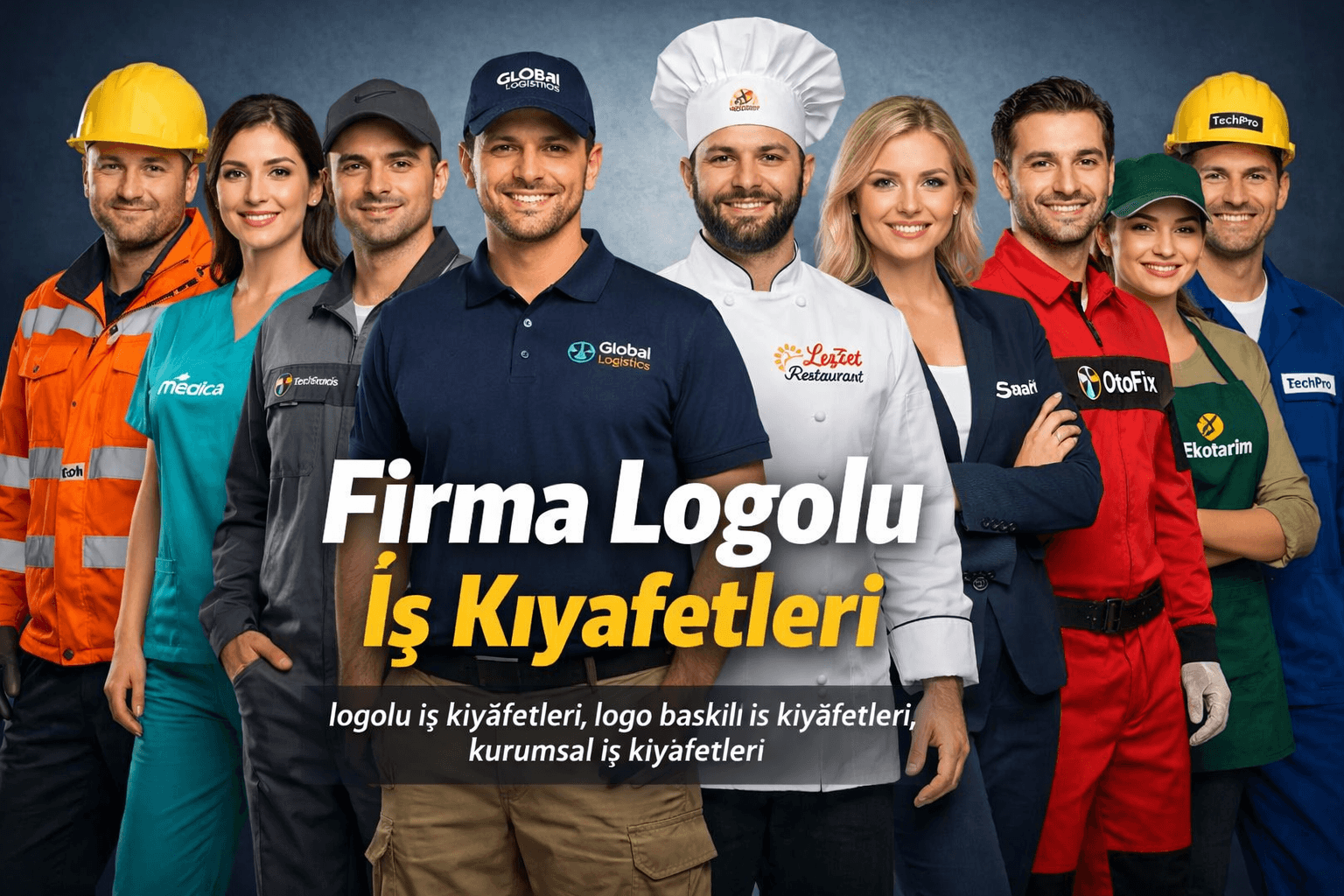 firma logolu iş kıyafetleri eş anlamlıları ve alternatif arama terimleri görseli