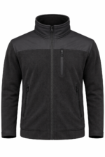 Antrasit gri iş poları önden görünüm softshell destekli model