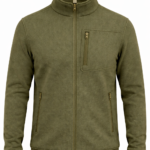 Haki erkek polar 3 cepli önden görünüm outdoor tasarım