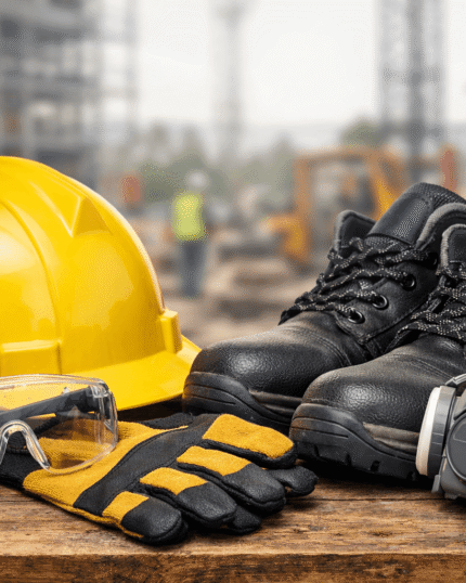 iş güvenliği malzemeleri baret eldiven gözlük ve koruyucu ekipmanlar