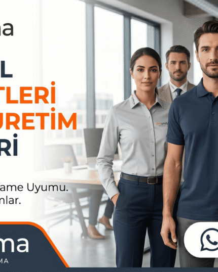 Prouniforma kurumsal iş kıyafetleri ve toplu üretim çözümleri infografiği.
