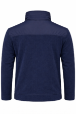 Lacivert softshell iş poları sırt ve dikiş detayları