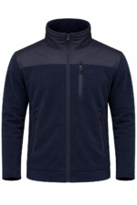 Lacivert softshell iş poları önden görünüm rüzgar geçirmez tactical