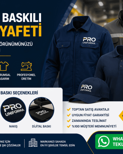 Logo baskılı iş kıyafeti modelleri ve kurumsal firmalar için baskı ve nakış çözümleri