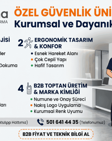 Kurumsal özel güvenlik üniformaları ve aksesuarları