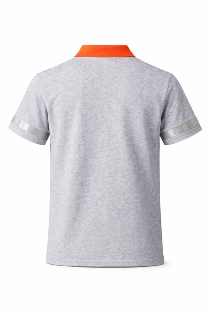 Cepli Reflektörlü İş Tişörtü – Polo Yaka Kontrast - Görsel 2