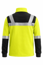 Reflektörlü iş sweatshirt modeli sırt reflektör detayı