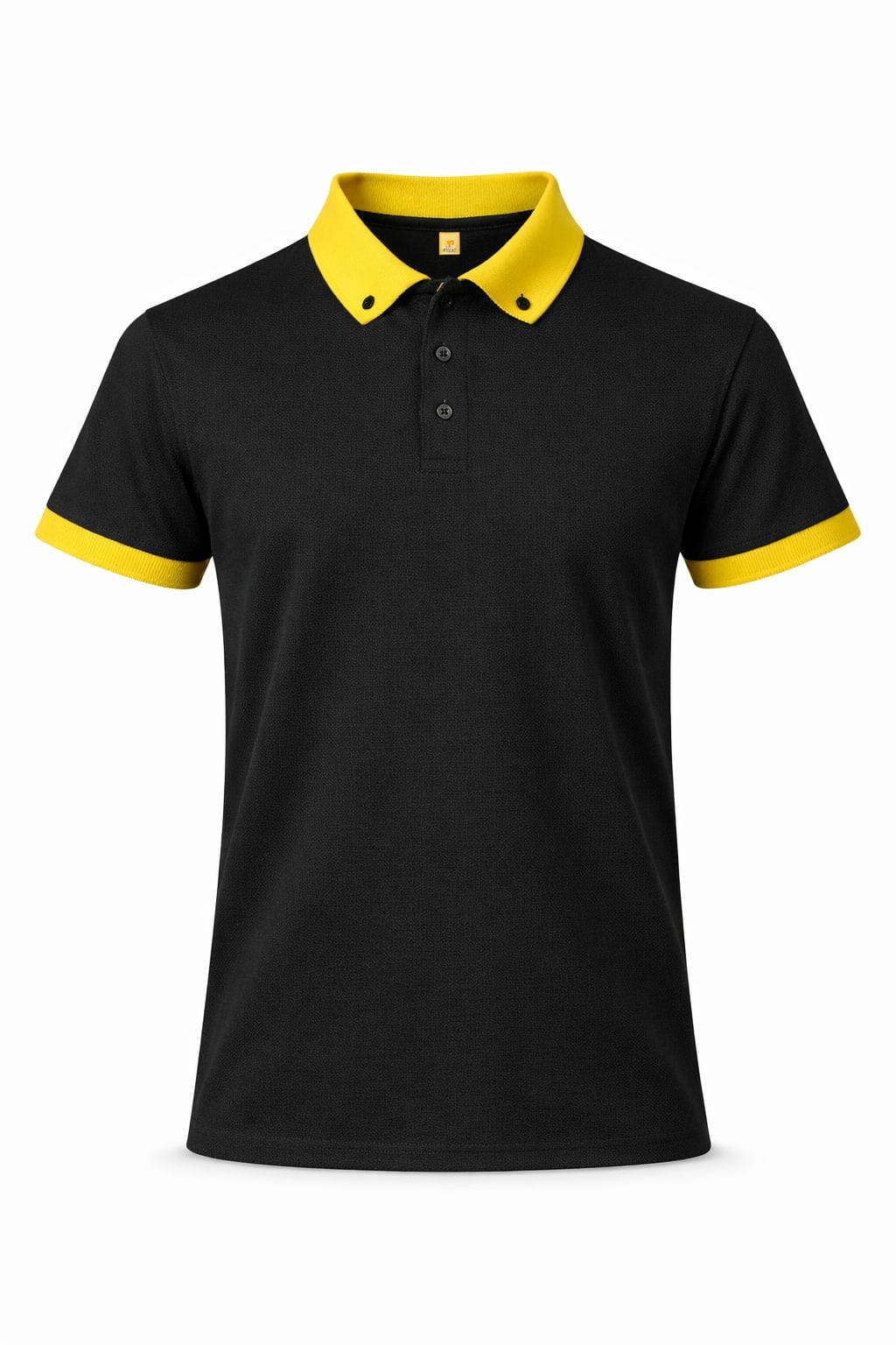 sarı siyah polo yaka iş tişörtü sarı siyah iş tişörtü polo yaka kontrast model